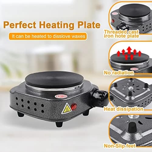 BBAXI Candle Making Kit with Electric Hot Plate, Wax Melter & Soy Wax | 37-Piece Set thumbnail 5
