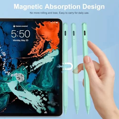 BLEBLE Stylus Pen for iPad 2018-2026 | Fast Charge Apple iPad Pencil-Green thumbnail 6