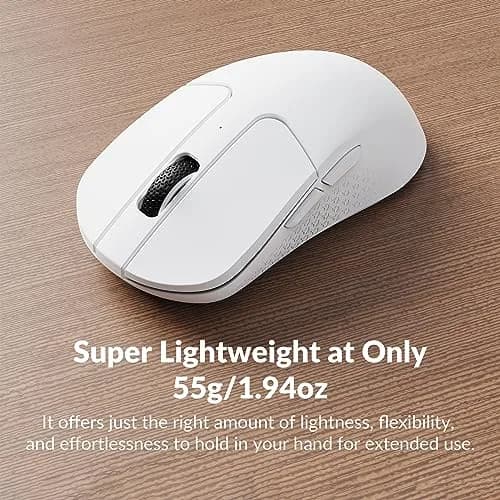 Keychron M3 Mini Wireless Optical Mouse | Bluetooth 5.1/2.4 GHz | Programmable PixArt 3395 Sensor | 26,000 DPI | Lightweight Ergonomic thumbnail 6