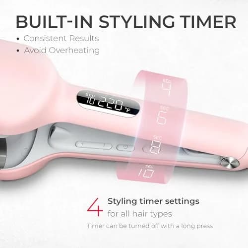 TYMO Deep Wave Curling Iron 1.25 Inch | Deep Waves for Volume & Shine thumbnail 3