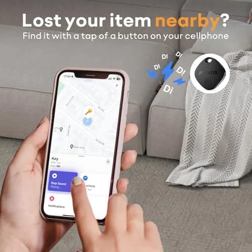 ATUVOS Air Tracker Tag-1 Pack for iOS | Bluetooth Luggage & Keys Finder, Replaceable Battery, IP67 Water-Resistant thumbnail 3