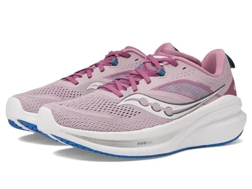 Saucony Women's Omni 22 Running Shoe, Orchid/Cobalt, US Size 10 | Structured Cushioning for Comfort thumbnail 2