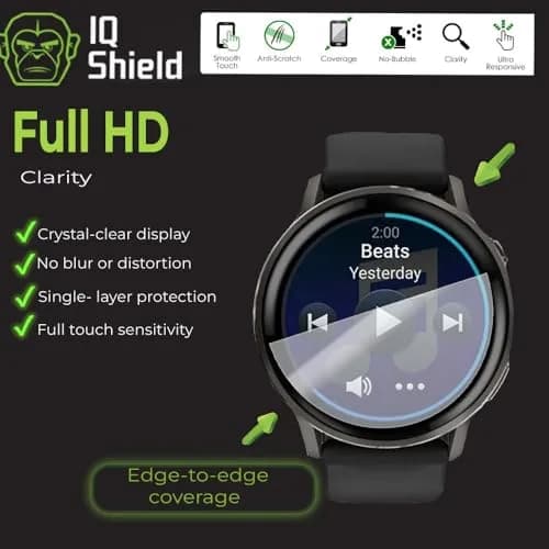 IQShield Screen Protector 6 Pack for Garmin 970/570/965 & Venu 4 | Ultra Thin, Anti-Scratch, Bubble-Free (47mm/45mm) thumbnail 5