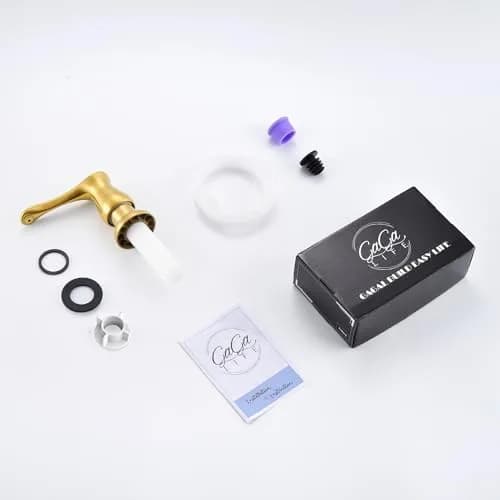 GAGALIFE Kitchen Sink Soap Dispenser Brushed Gold | Built-In, Durable & Stylish (70-120 chars) thumbnail 8