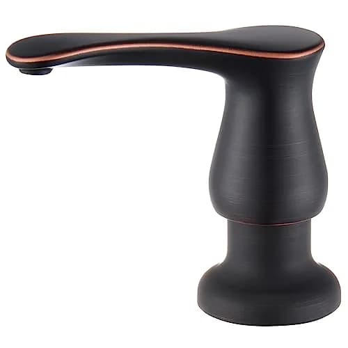 GAGALIFE Built-In Kitchen Sink Soap Dispenser with 500ml (17 OZ) Bottle - Oil Rubbed Bronze Finish | Easy Refill Top-Pump for Kitchens thumbnail 1