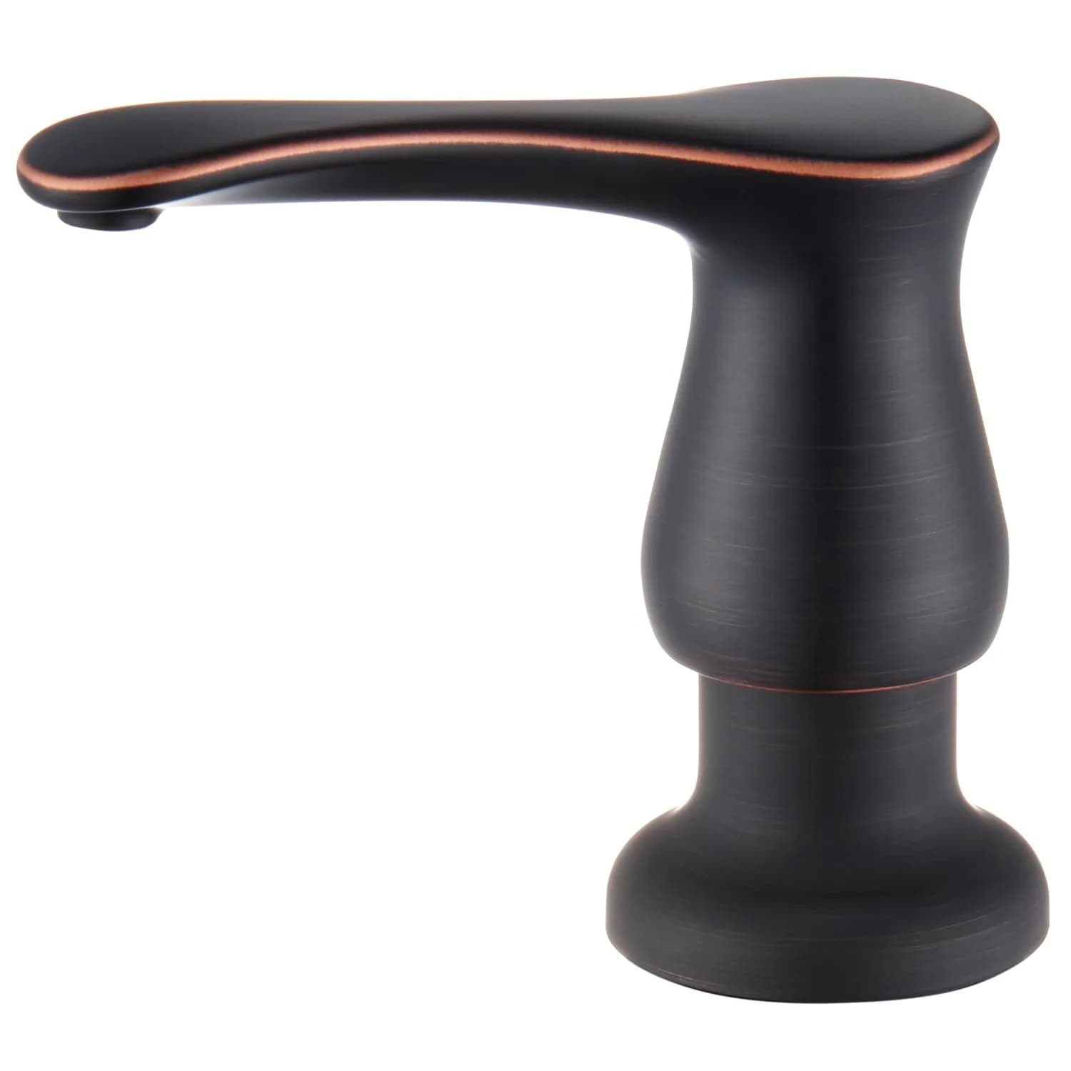 GAGALIFE Built-in Soap Dispenser for Kitchen Sink with 500ml Bottle, Matte Black | Easy Refill & Installation — Oil-rubbed Bronze