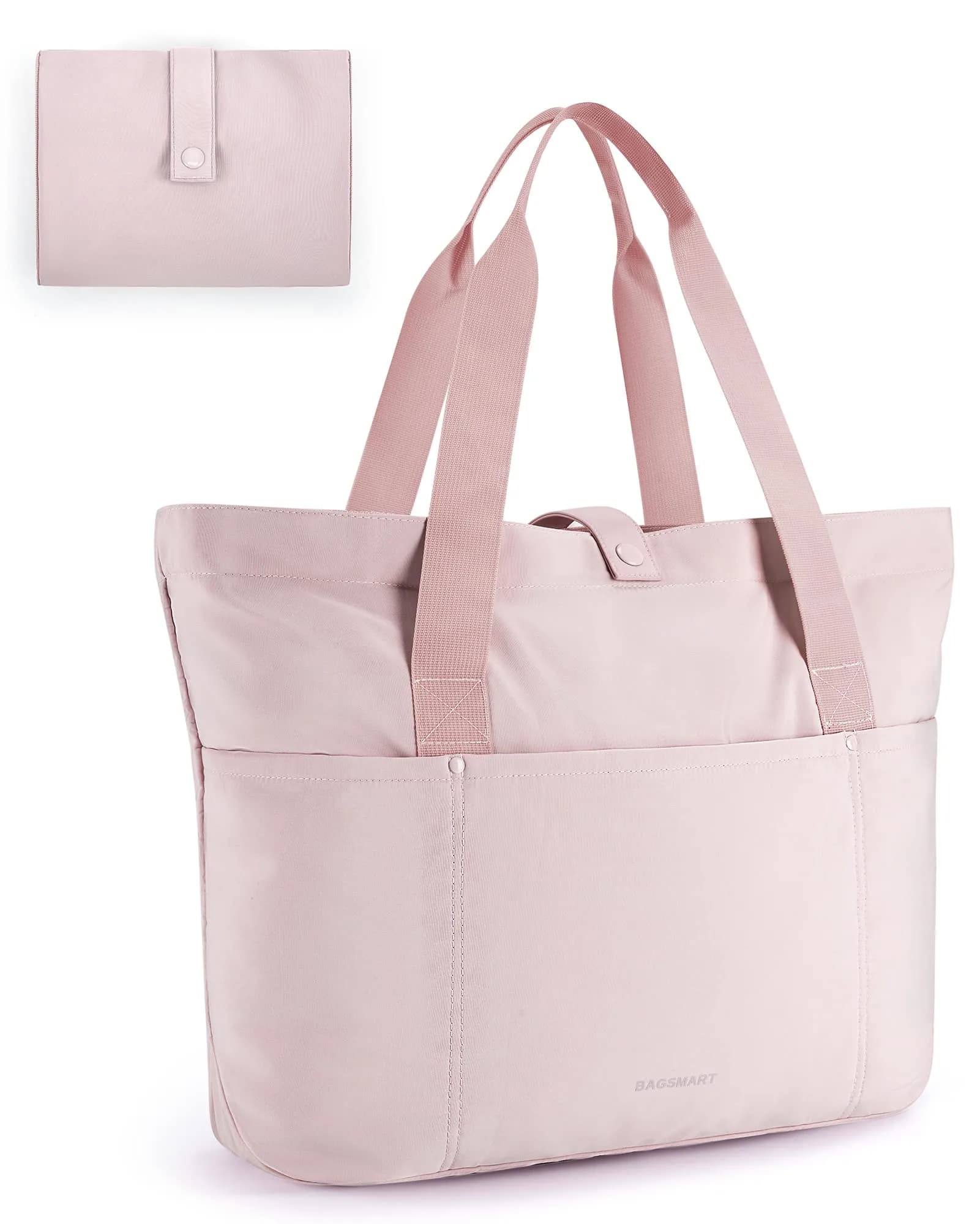 BAGSMART Foldable Tote Bag for Women | Large Capacity, Water-Resistant, Travel & Work Friendly