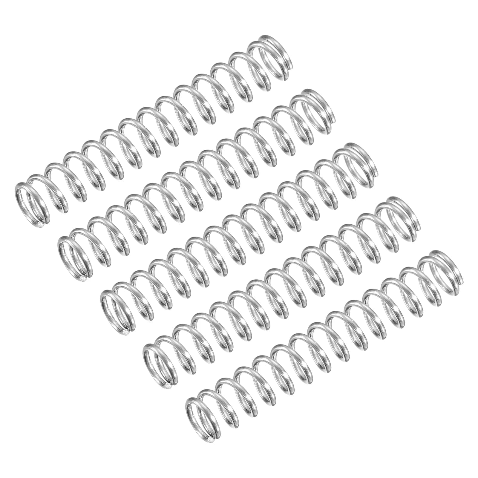 uxcell Compression Spring 5Pcs 304 Stainless Steel 6mm OD 0.8mm Wire 35mm Length | High Elasticity & Corrosion Resistance