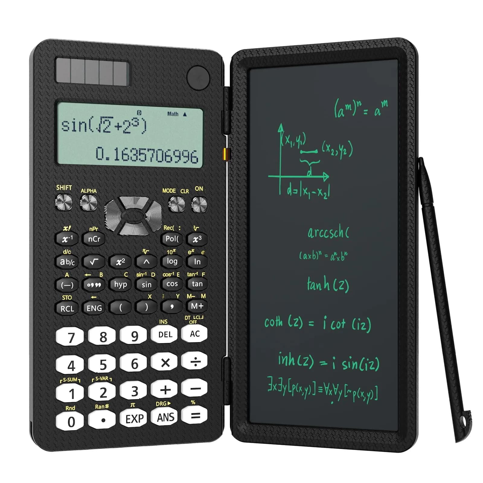 NEWYES Scientific Calculator for Students 82MS | Notepad & Solar Power, 240 Functions, Compact & Portable (6.5 inch)