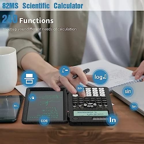 NEWYES Scientific Calculator for Students 82MS | Notepad & Solar Power, 240 Functions, Compact & Portable (6.5 inch) thumbnail 3