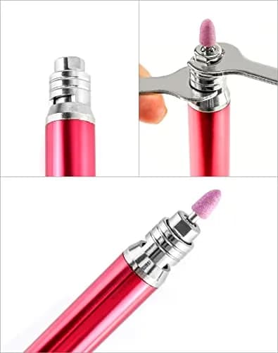 QWORK Air Micro Grinder 2 Set 1/8" Mini Pencil Polishing Cutting Tool Pneumatic Die Grinder 65000 RPM thumbnail 5