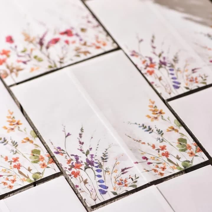 Puremigo 50 Pack Wildflower Printed Pre-Folded Vellum Jackets for 5x7 Invitations - 115GSM Vellum Paper 5x7 Jackets - Wedding Invitations Wraps - Transparent thumbnail 8