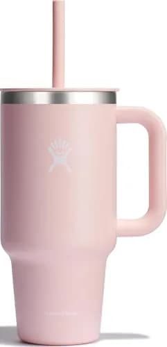 Hydro Flask Travel Tumbler with Handle, Lid and Straw in 32 Oz | Insulated Stainless Steel in Trillium thumbnail 1