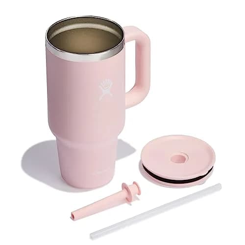 Hydro Flask Travel Tumbler with Handle, Lid and Straw in 32 Oz | Insulated Stainless Steel in Trillium thumbnail 7