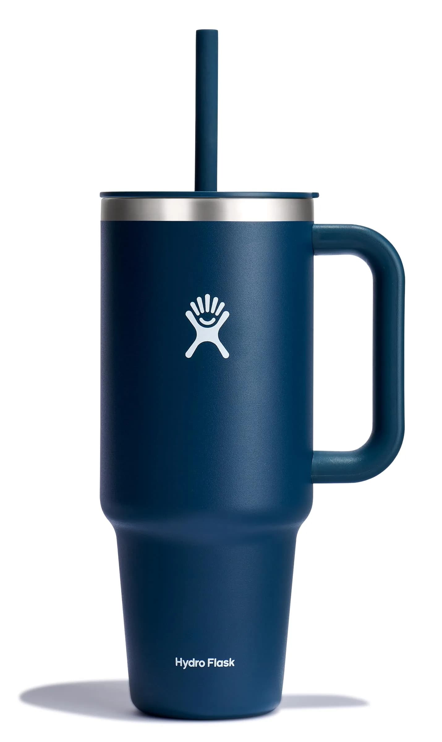 Hydro Flask 40 Oz Travel Tumbler with Handle, Lid and Straw | 1183ml (40 Fl Oz) Indigo Blue — Indigo