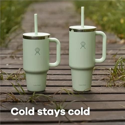 Hydro Flask 32 Oz Travel Tumbler with Handle & Straw | 946ml (32 Oz) Indigo Blue thumbnail 5