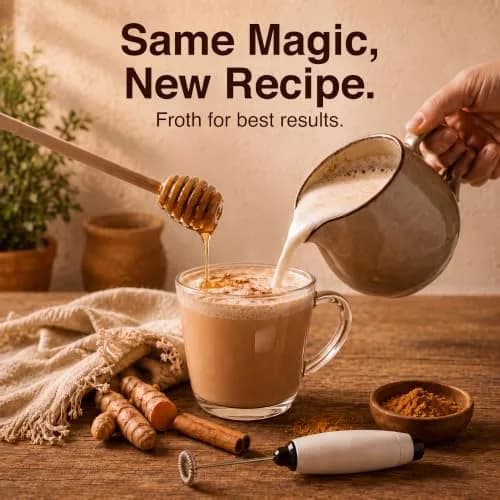 Megaplants Mushroom Chai Tea | Organic Masala Chai Latte Coffee Alternative for Focus & Wellness thumbnail 3