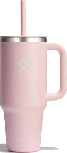 Hydro Flask Travel Tumbler with Handle, Lid and Straw - Insulated Stainless Steel 1183ml (40 Oz) Trillium | Keeps Drinks Cold for Hours thumbnail 1