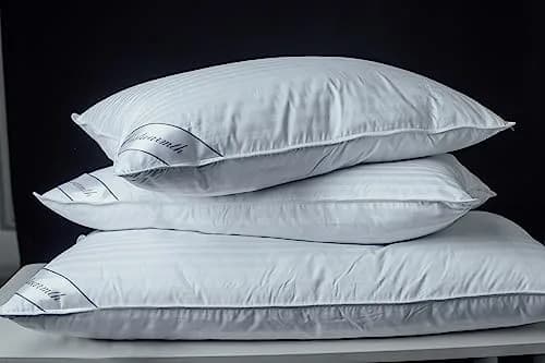 Eastwarmth Goose Down Feather Pillow 100% Cotton Standard Size 50cm (20 Inch) x 66cm (26 Inch) | Soft, Supportive, Breathable thumbnail 5