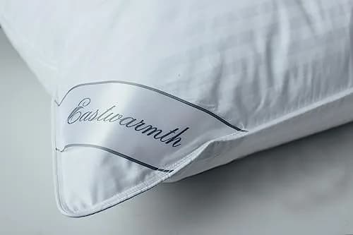 Eastwarmth Goose Down Feather Pillow 100% Cotton Standard Size 50cm (20 Inch) x 66cm (26 Inch) | Soft, Supportive, Breathable thumbnail 6