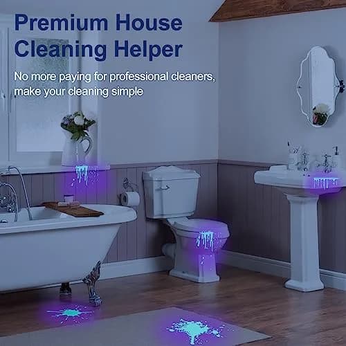 Vansky Black 2 Pack Tool | UV Pet Urine & Stain Detector, 395nm, 12 LED, Waterproof Aluminum Alloy, 5+ Hours Runtime thumbnail 4