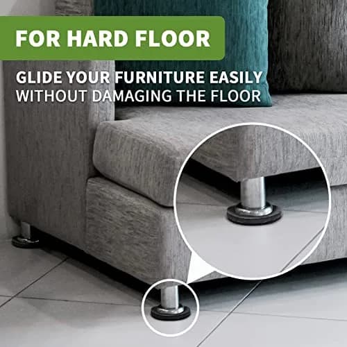 COVERCORNER Felt Furniture Sliders for Hardwood Floors 8 PCS, 3 1/2" (8.9 cm) | Easy Furniture Moving & Floor Protection thumbnail 4