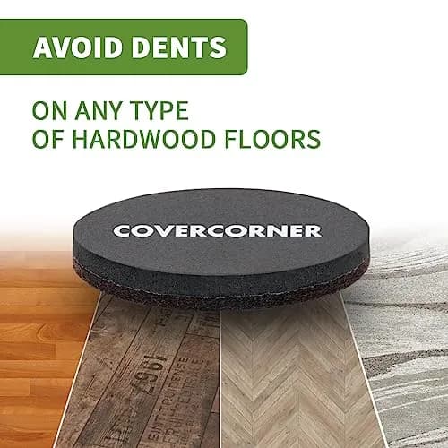 COVERCORNER Felt Furniture Sliders for Hardwood Floors 8 PCS, 3 1/2" (8.9 cm) | Easy Furniture Moving & Floor Protection thumbnail 7