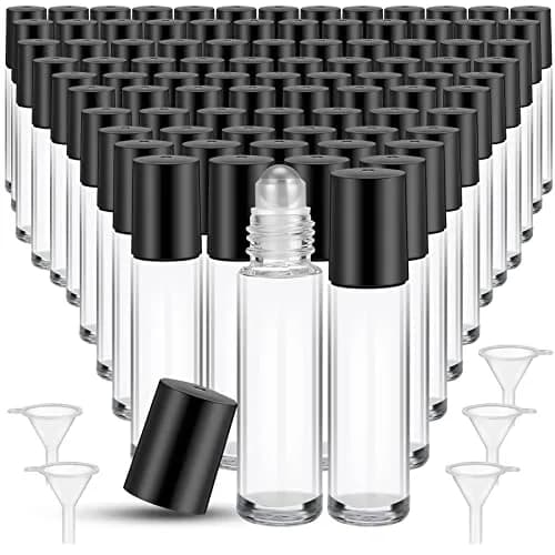 Sumind 150 Pcs Glass Essential Oil Roller Bottles 10 ml | Leakproof, Reusable, Travel Friendly thumbnail 1