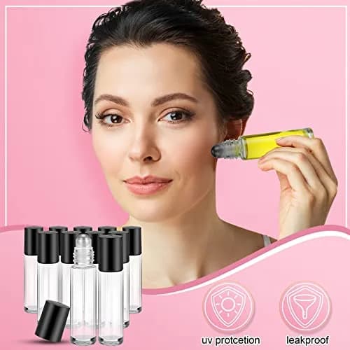 Sumind 150 Pcs Glass Essential Oil Roller Bottles 10 ml | Leakproof, Reusable, Travel Friendly thumbnail 4