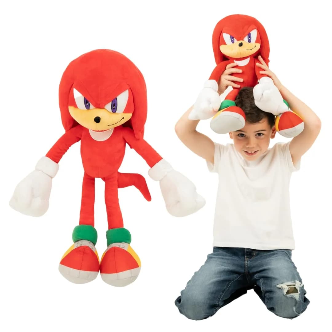 Franco Knuckles the Echidna Plush Cuddle Pillow Buddy 48cm (18.5") | Officially Licensed Sonic The Hedgehog Toy