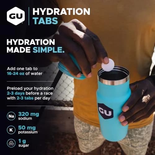 GU Energy Hydration Drink Tabs, Electrolyte Tablets with Potassium, Strawberry Hibiscus | Light, Low-Calorie Hydration for Active Lifestyles thumbnail 4