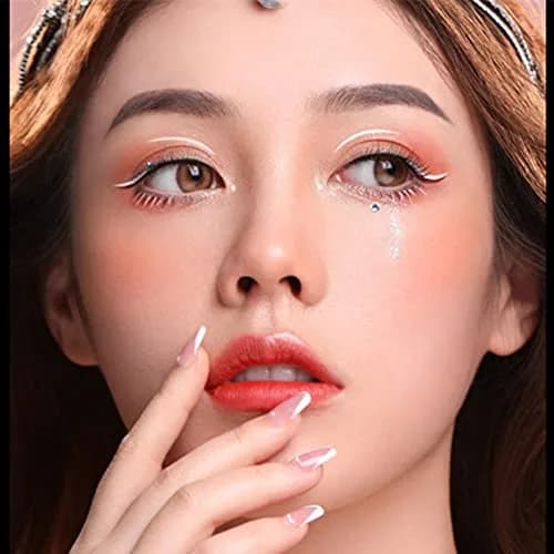 Go Ho 12 PCS White Eyebrow Eyeliner Pencils | Sweatproof, Long-lasting, Matte White thumbnail 5