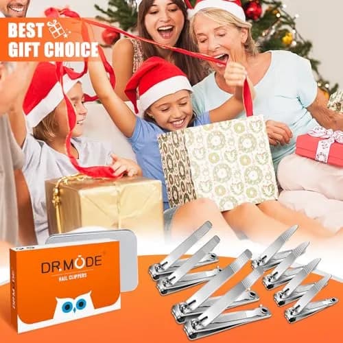 DRMODE Finger Nail Clippers Adult, 8 Pack for Men Women | Sharp Stainless Steel Nail Cutter Set thumbnail 9