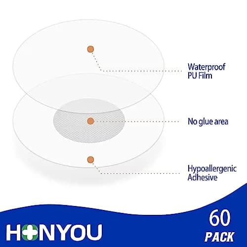 HONYOU Libre 3 Plus Sensor Covers Waterproof Adhesive Patches 60 Pack | Protects Libre 3 Sensors for 15+ Days thumbnail 6