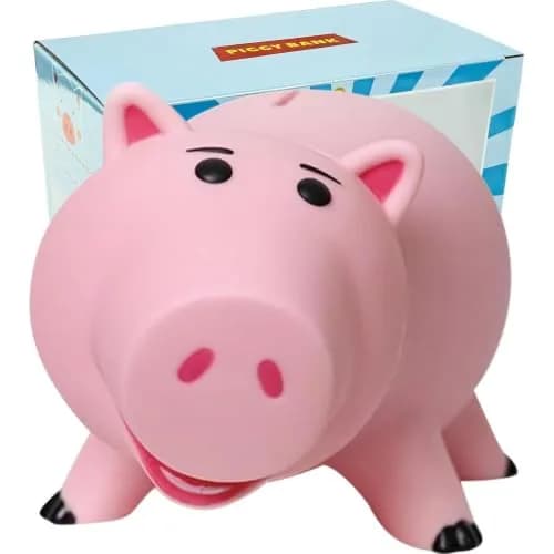 PHOCAS Pink Piggy Bank Unbreakable 7.6" x 4.8" x 4.8" | Durable Kids Coin Bank for Saving thumbnail 1