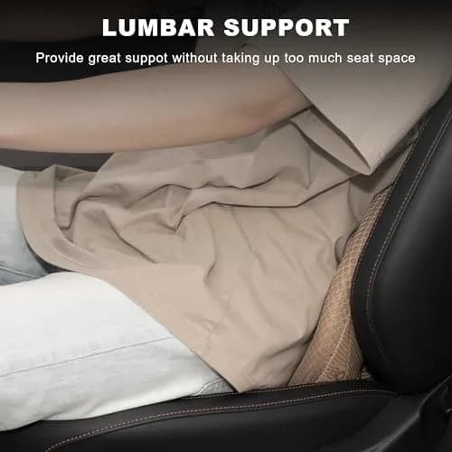 Livtribe Ergonomic Car Seat Cushion with Lumbar Support & 3.5-inch Rise | 44cm (17.3")L x 27cm (10.5")W x 9cm (3.5")H thumbnail 4