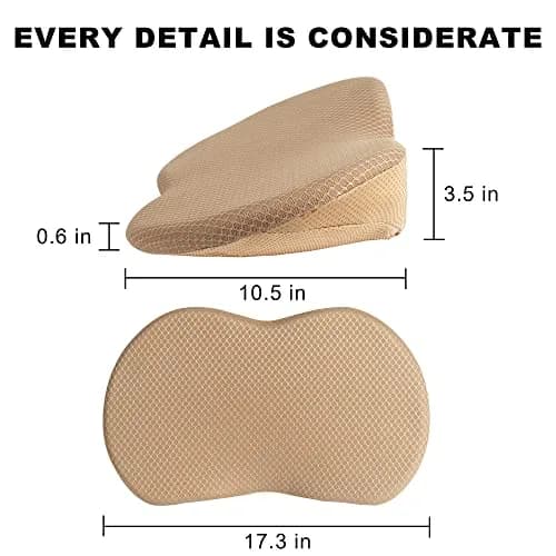 Livtribe Ergonomic Car Seat Cushion with Lumbar Support & 3.5-inch Rise | 44cm (17.3")L x 27cm (10.5")W x 9cm (3.5")H thumbnail 7