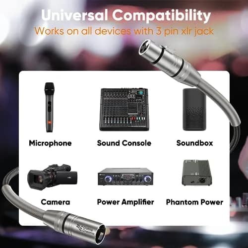 CableCreation XLR Microphone Cable Nylon Braided 15ft | Heavy Duty Balanced Microphone Cord thumbnail 7