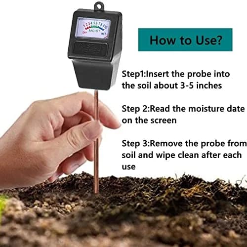 Hathdia Soil Moisture Meter Long Probe Plant Hygrometer Moisture Sensor 31cm (12.6 inch) | No Battery Needed for Garden Farm Lawn thumbnail 2