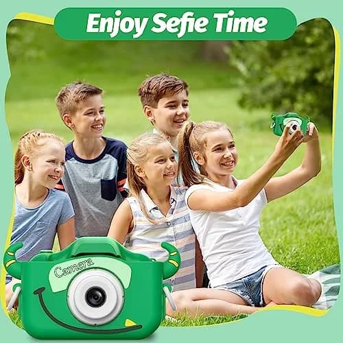 Goopow Kids Digital Camera with Cartoon Cover | 1080p HD Video & 12MP Photos thumbnail 5