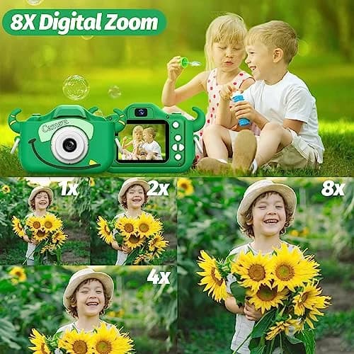 Goopow Kids Digital Camera with Cartoon Cover | 1080p HD Video & 12MP Photos thumbnail 8