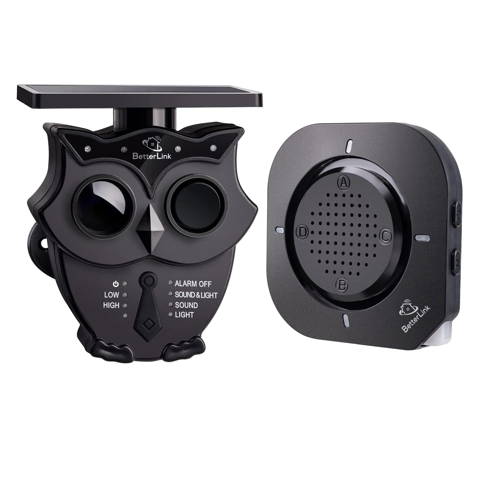 BetterLink Solar Wireless Driveway Alarm System 1/2 Mile Long Range | 1 Receiver & 1 Sensor — 1Receiver and 1Sensor