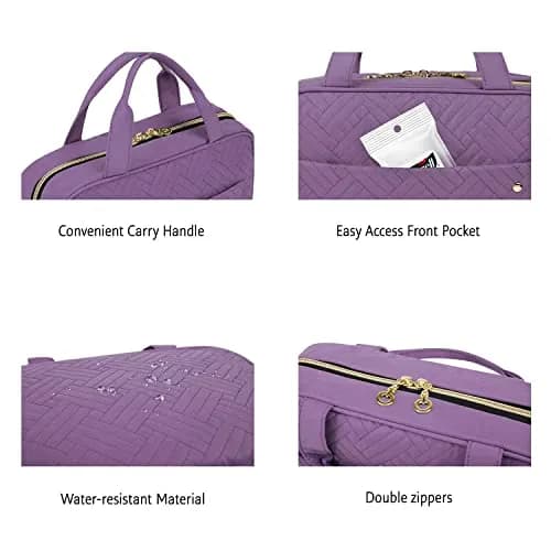 BAGSMART Water-Resistant Toiletry Bag with Hanging Hook | Compact Travel Organizer for Accessories & Full-Size Containers thumbnail 6