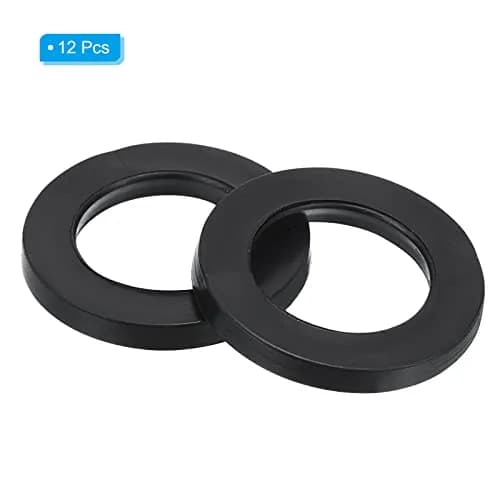 PATIKIL M20 Rubber Flat Washer 12 Pack 20mm ID 30mm OD 2.5mm Thick | Sealing Spacer for Faucets & Water Hoses thumbnail 3