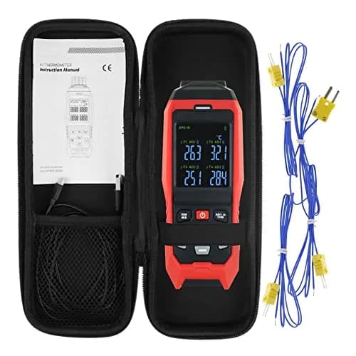 DANOPLUS 4-Channel Thermocouple Thermometer Data Logger -200~1372°C (2501°F) | Programmable Recording & Alarms thumbnail 9