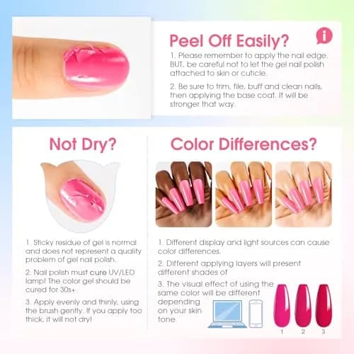ROSALIND Gel Nail Polish Set 100PCS with 8 Base & Top Coats | 92 Colors, Long-Lasting, Safe for All Seasons thumbnail 8