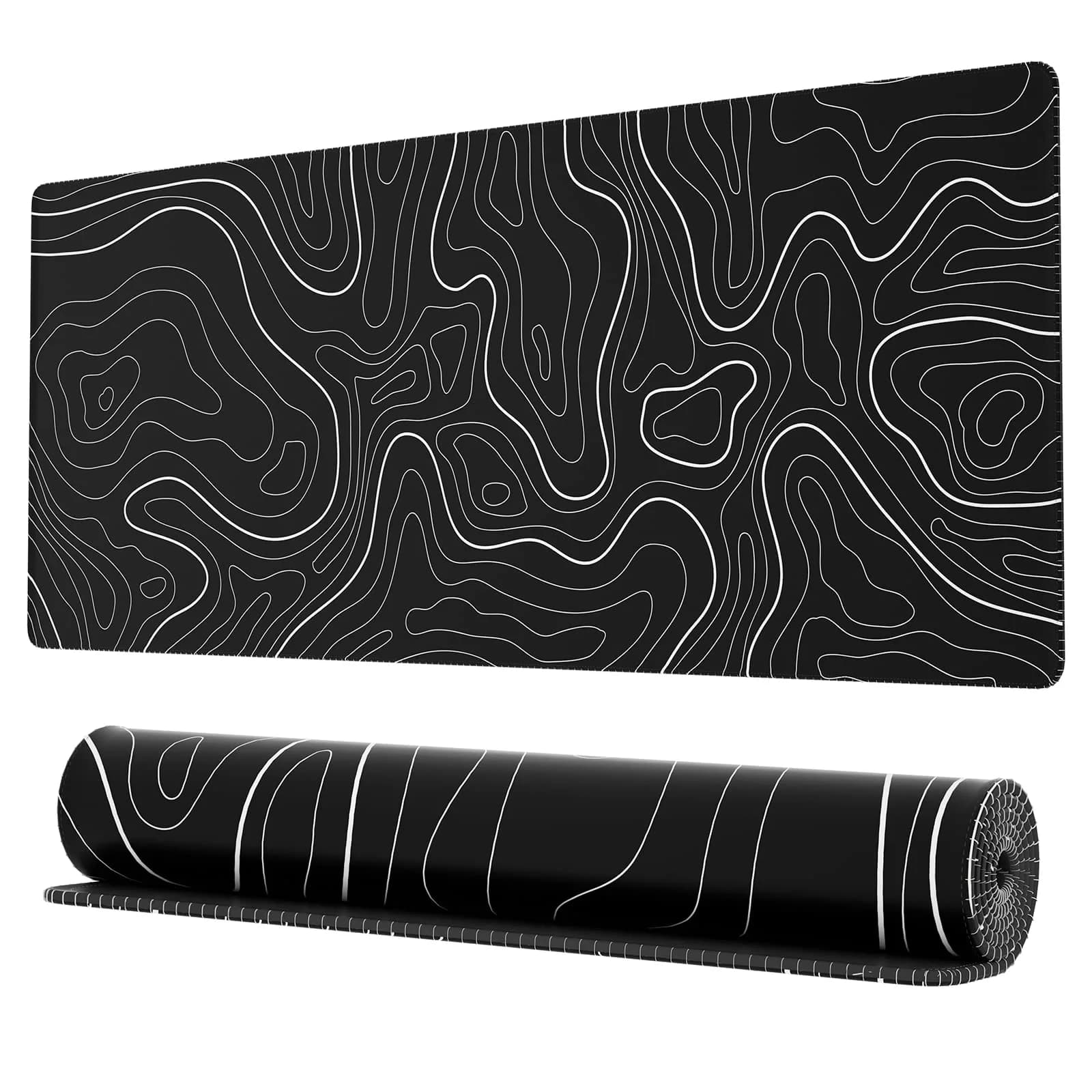 Ovenbird Black Topo Extended X-Large Gaming Mouse Pad (35.4" x 15.7") - view 2
