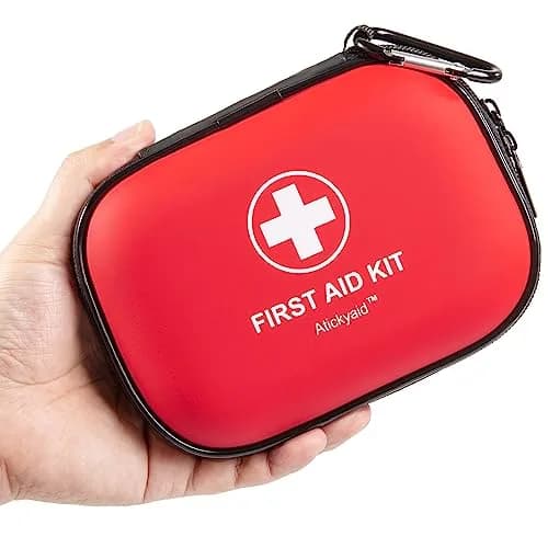 Atickyaid Mini First Aid Kit 120 Pieces Waterproof Compact Emergency Medical Supplies thumbnail 1