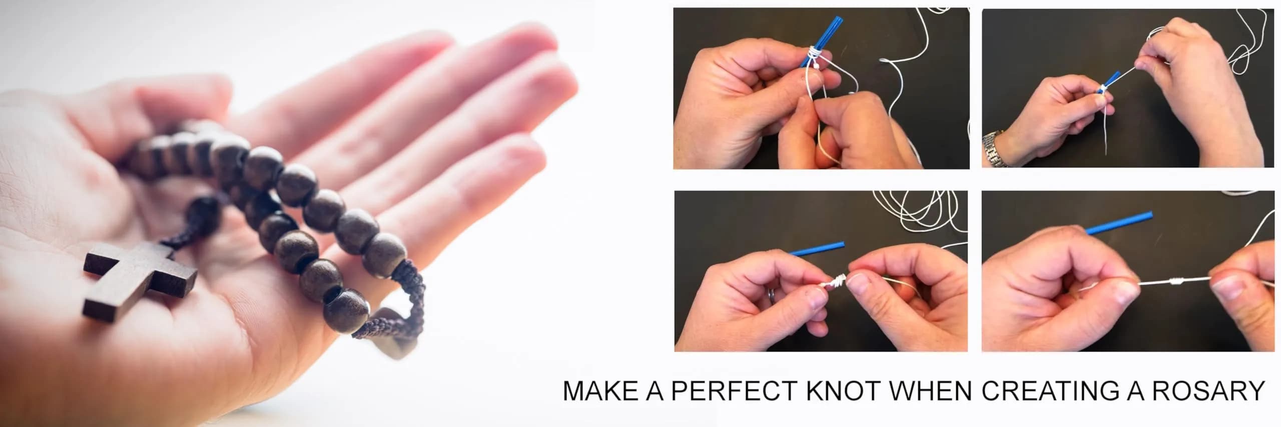 Valchemist Two Sided Rosary Cord Knotting Tool for #36, #7 & #9 Twines | Blue - view 7