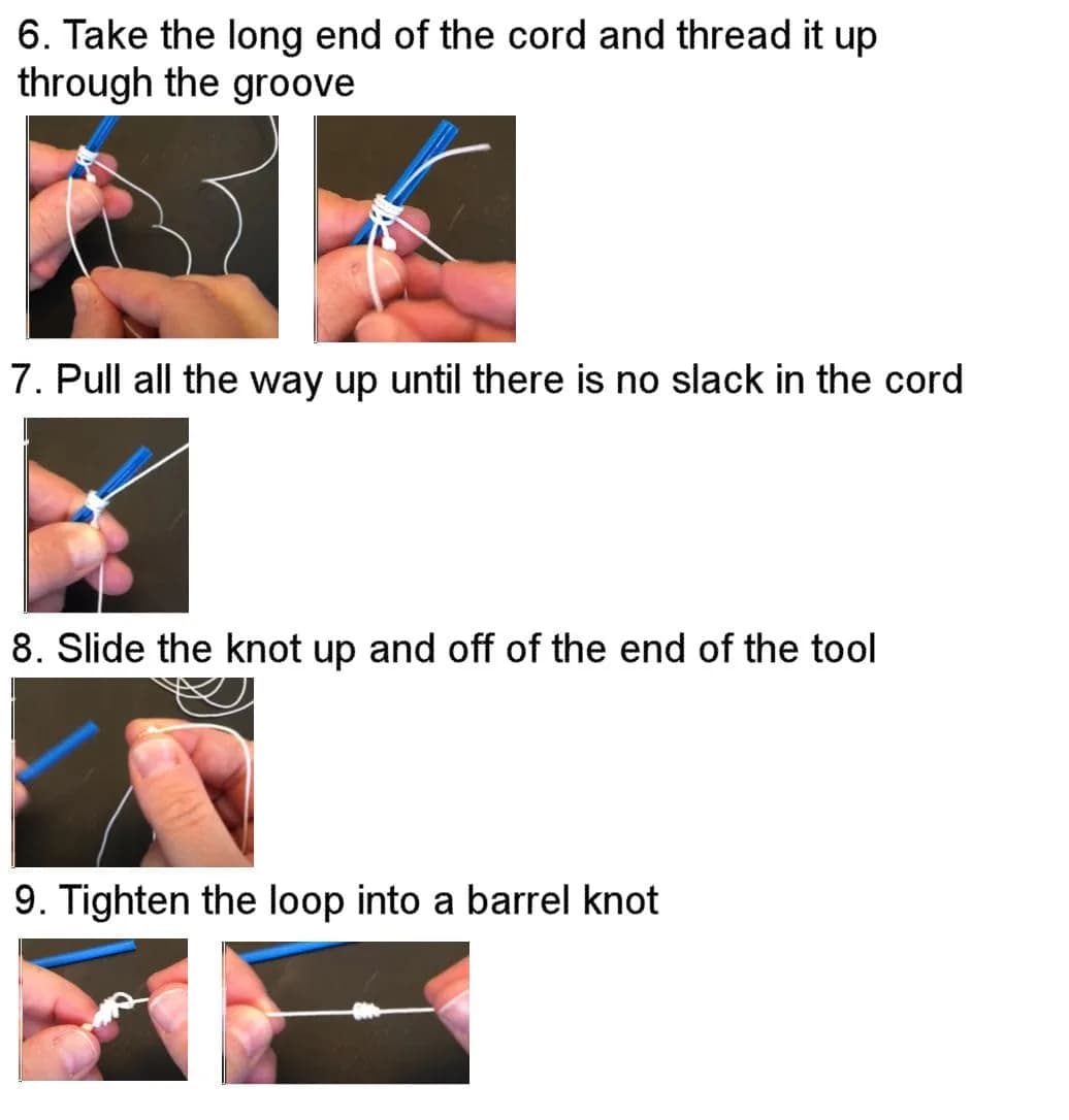 Valchemist Two Sided Rosary Cord Knotting Tool for #36, #7 & #9 Twines | Blue - view 4